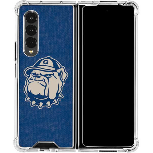 Georgetown University Jack the Bulldog Mascot Galaxy Z Fold4 5G Clear Case