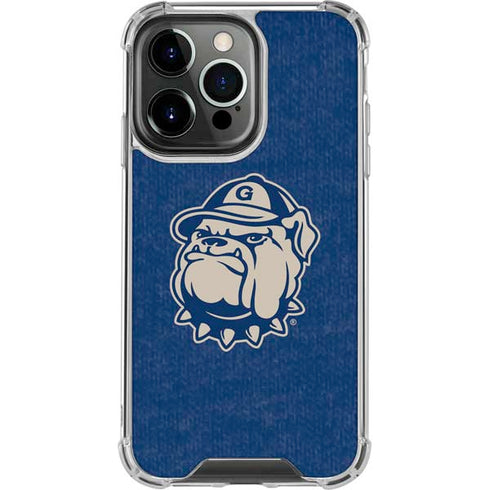 Georgetown University Jack the Bulldog Mascot iPhone 14 Pro Clear Case
