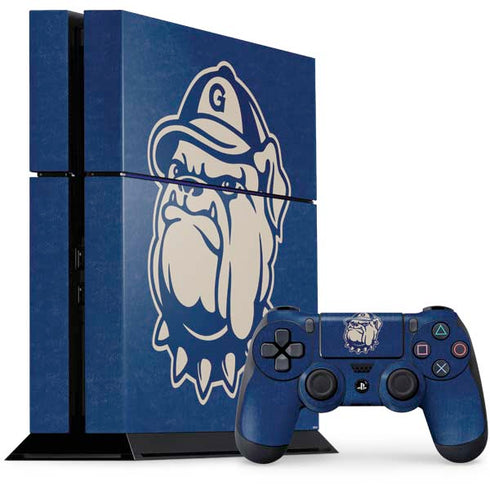 Georgetown University Jack the Bulldog Mascot PS4 Console and Controller Bundle Skin