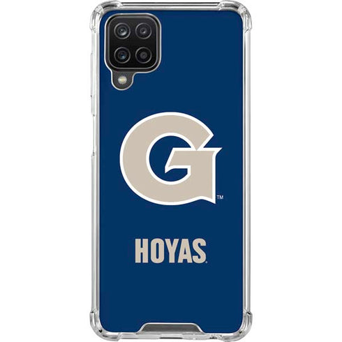 Georgetown University Large Logo Galaxy A12 Clear Case