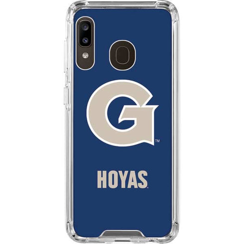 Georgetown University Large Logo Galaxy A30 Clear Case
