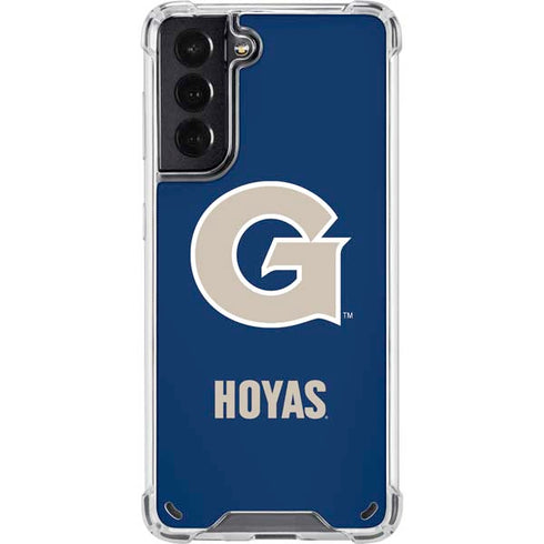 Georgetown University Large Logo Galaxy S21 5G Clear Case