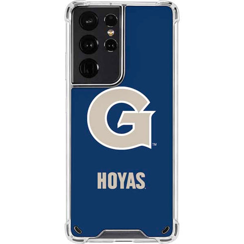 Georgetown University Large Logo Galaxy S21 Ultra 5G Clear Case