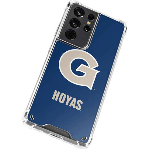 Georgetown University Large Logo Galaxy S21 Ultra 5G Clear Case