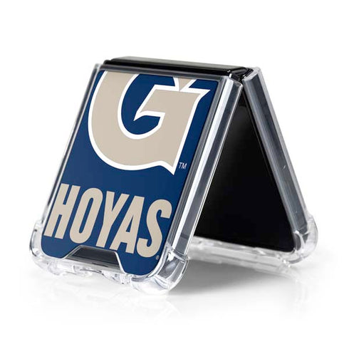 Georgetown University Large Logo Galaxy Z Flip5 5G Clear Case