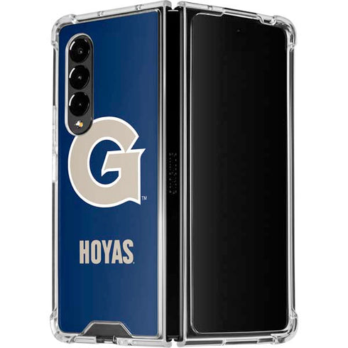 Georgetown University Large Logo Galaxy Z Fold4 5G Clear Case