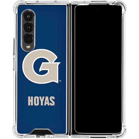 Georgetown University Large Logo Galaxy Z Fold4 5G Clear Case
