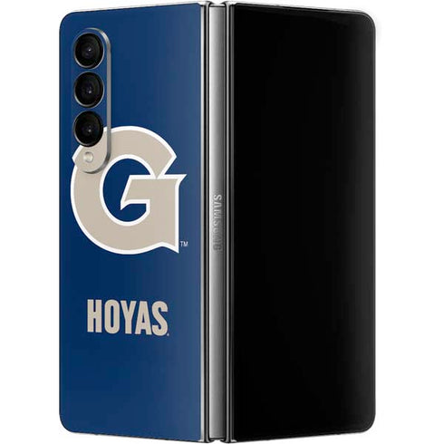 Georgetown University Large Logo Galaxy Z Fold4 5G Skin