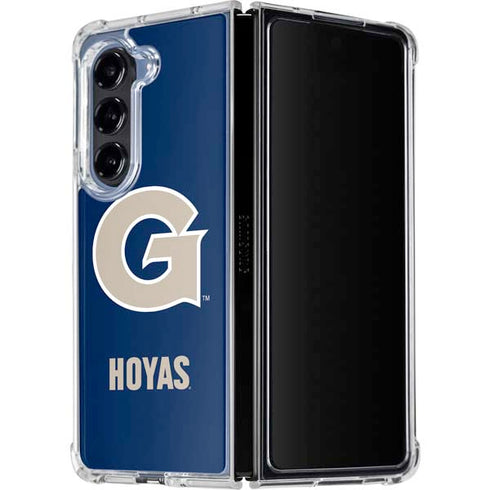 Georgetown University Large Logo Galaxy Z Fold5 5G Clear Case