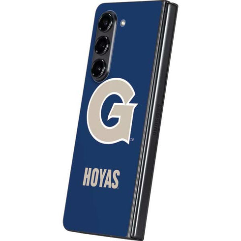 Georgetown University Large Logo Galaxy Z Fold5 5G Skin