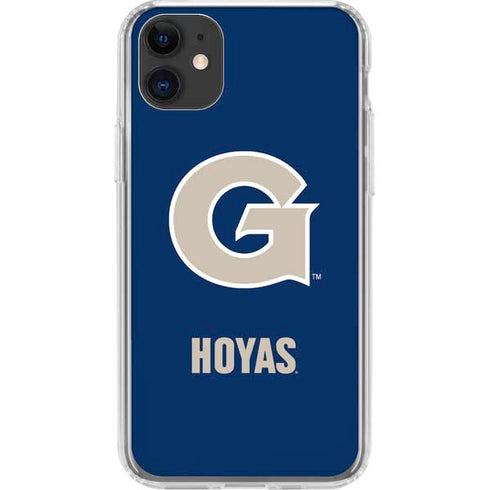 Georgetown University Large Logo iPhone 11 Clear Case