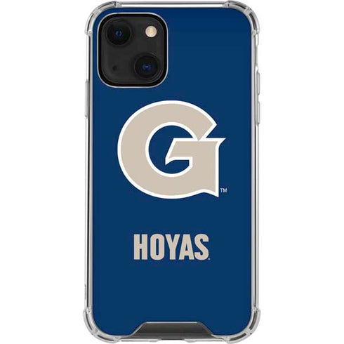 Georgetown University Large Logo iPhone 14 Plus Clear Case