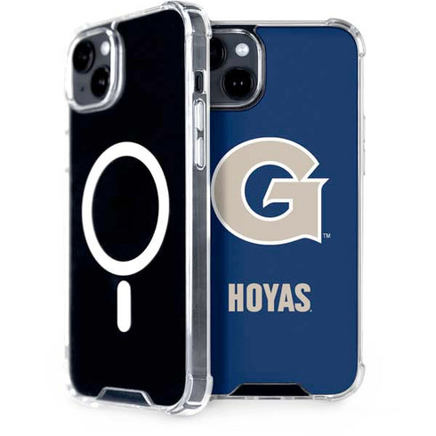 Georgetown University Large Logo iPhone 15 Plus MagSafe Case