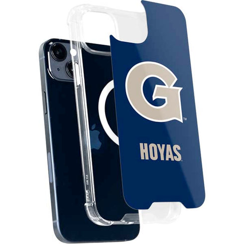 Georgetown University Large Logo iPhone 15 Plus MagSafe Case