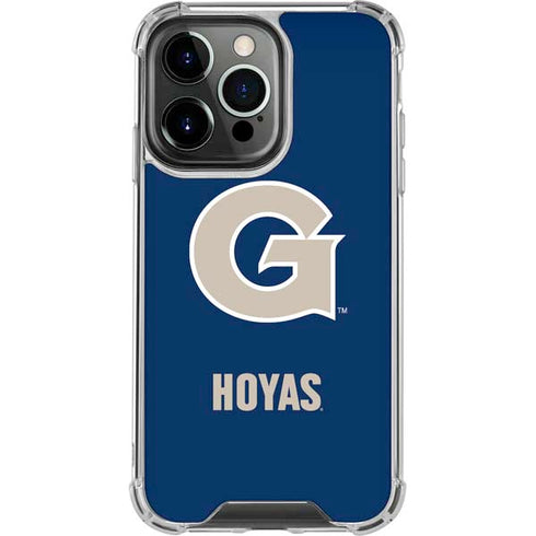 Georgetown University Large Logo iPhone 14 Pro Clear Case