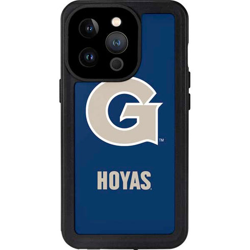 Georgetown University Large Logo iPhone 14 Pro Waterproof Case