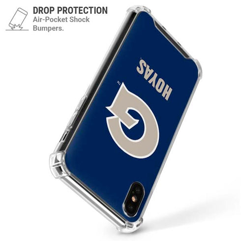 Georgetown University Large Logo iPhone XS Max Clear Case