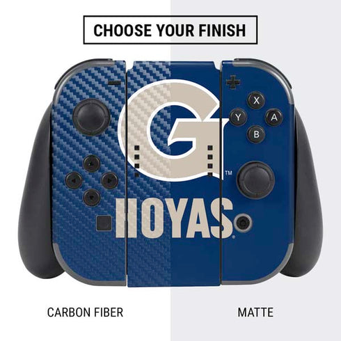 Georgetown University Large Logo Nintendo Switch Bundle Skin