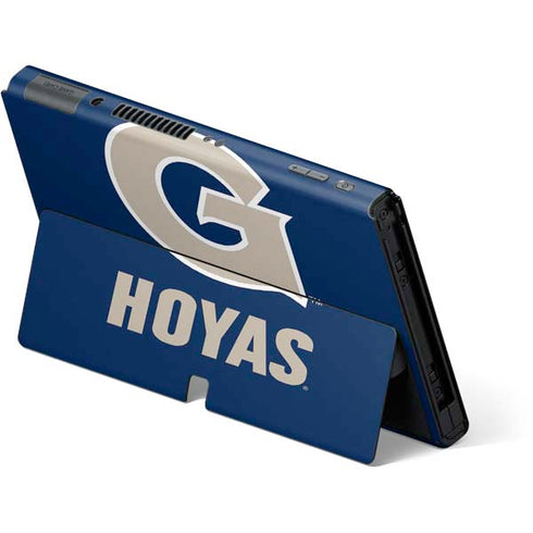 Georgetown University Large Logo Nintendo Switch OLED (2021) Skin