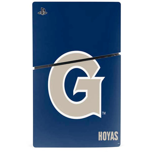 Georgetown University Large Logo PS5 Slim Disk Bundle Skin