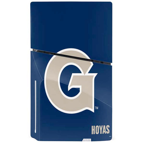 Georgetown University Large Logo PS5 Slim Disk Bundle Skin