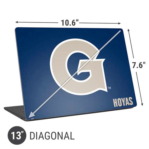 Georgetown University Large Logo Universal Laptop 13in (10.6 x 7.6in) Skin