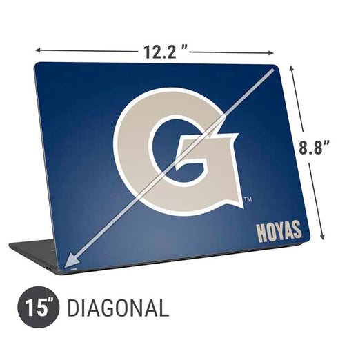 Georgetown University Large Logo Universal Laptop 15in (12.2 x 8.8in) Skin