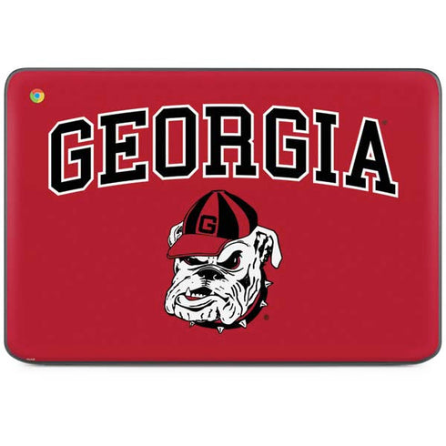 University of Georgia Bulldogs Logo HP Chromebook Skin