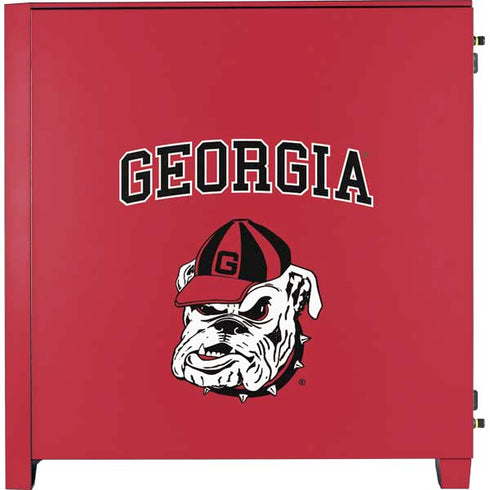 University of Georgia Bulldogs Corsair 4000D Tempered Glass Mid-Tower ATX Case Skin