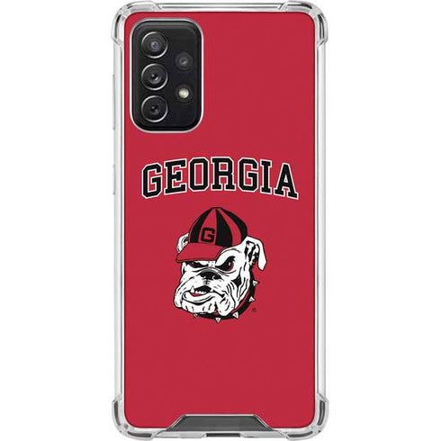 University of Georgia Bulldogs Galaxy A72 5G Clear Case