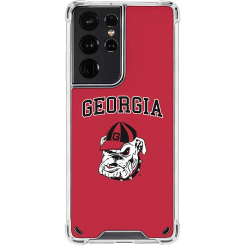 University of Georgia Bulldogs Galaxy S21 Ultra 5G Clear Case