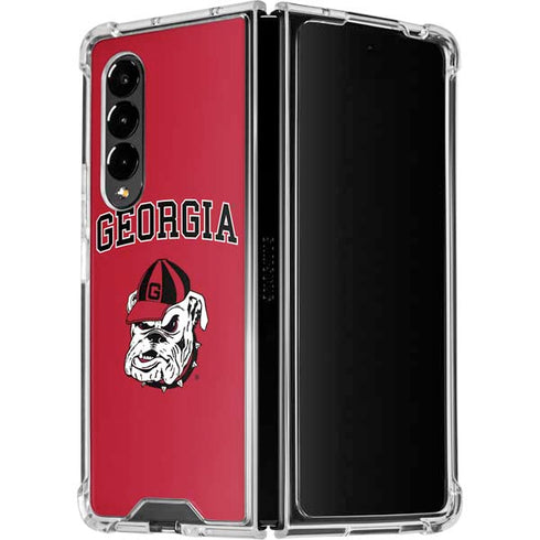 University of Georgia Bulldogs Galaxy Z Fold4 5G Clear Case
