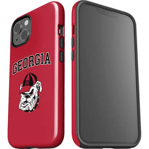 University of Georgia Bulldogs Logo iPhone 15 Plus Impact Case