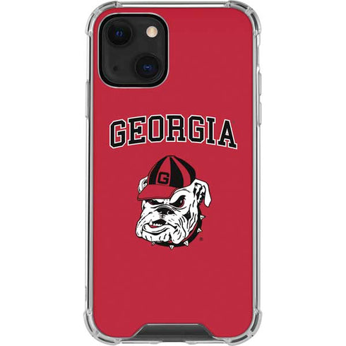 University of Georgia Bulldogs Logo iPhone 15 Plus Clear Case