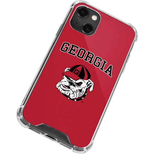 University of Georgia Bulldogs Logo iPhone 15 Plus Clear Case