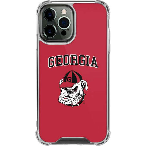 University of Georgia Bulldogs Logo iPhone 15 Pro Max Clear Case