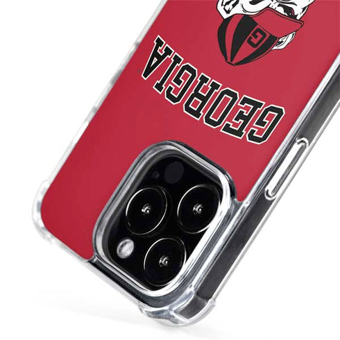 University of Georgia Bulldogs Logo iPhone 15 Pro Max MagSafe Case