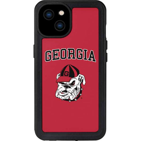 University of Georgia Bulldogs Logo iPhone 15 Plus Waterproof Case