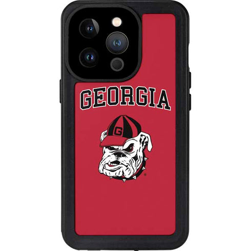 University of Georgia Bulldogs Logo iPhone 15 Pro Waterproof Case