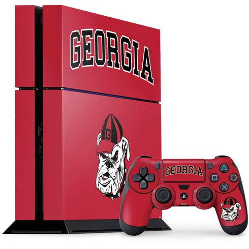 University of Georgia Bulldogs PS4 Console and Controller Bundle Skin