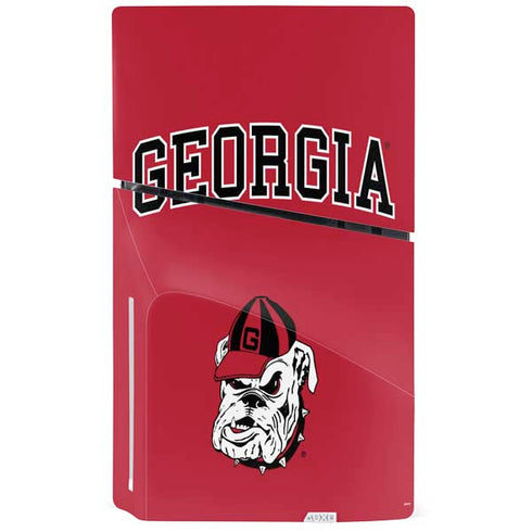 University of Georgia Bulldogs Logo PS5 Slim Disk Bundle Skin