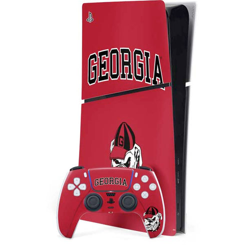University of Georgia Bulldogs Logo PS5 Slim Digital Edition Bundle Skin
