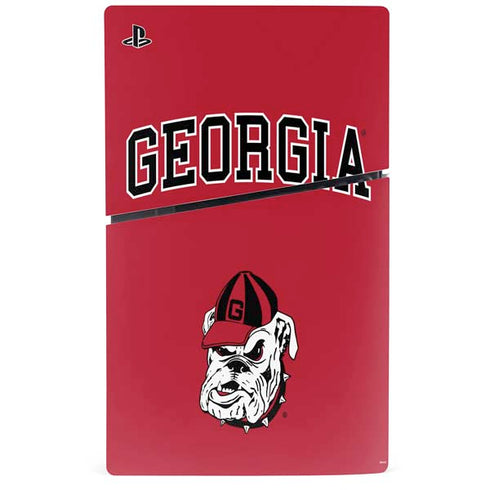 University of Georgia Bulldogs Logo PS5 Slim Digital Edition Console Skin