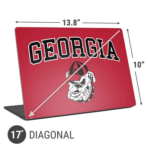 University of Georgia Bulldogs Universal Laptop 17in (13.8 x 10in) Skin