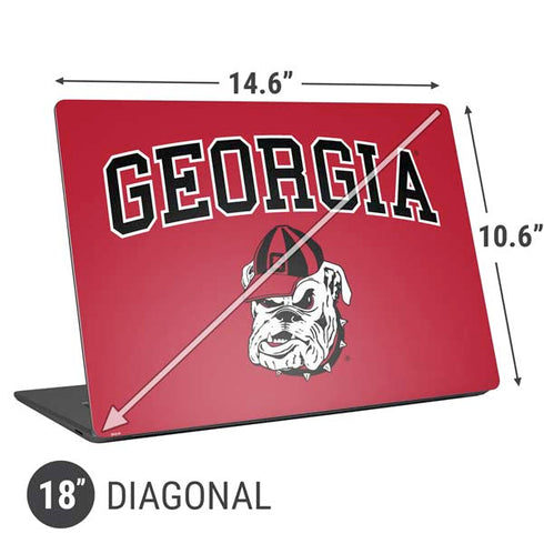 University of Georgia Bulldogs Universal Laptop 18in (14.6 x 10.6in) Skin