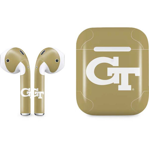 Georgia Institute of Technology Gold GT Apple AirPods 2 Skin
