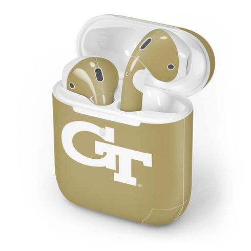 Georgia Institute of Technology Gold GT Apple AirPods 2 Skin