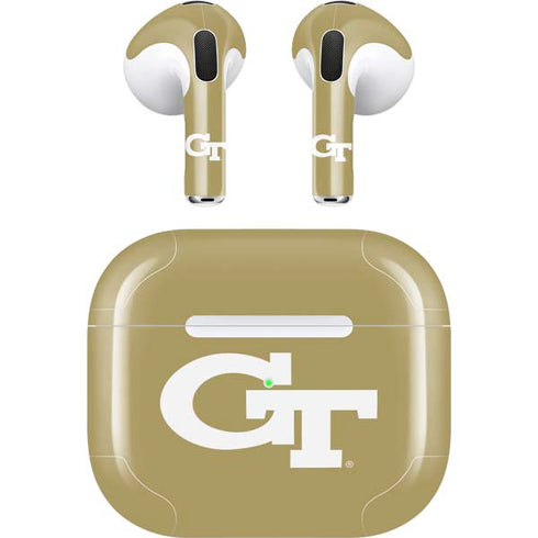 Georgia Institute of Technology Gold GT Apple AirPods (3rd Gen 2021) Skin