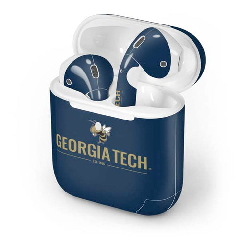 Georgia Institute of Technology Est 1885 Navy Apple AirPods 2 Skin