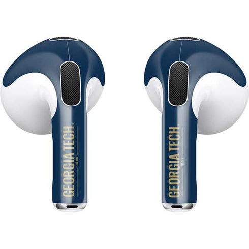 Georgia Institute of Technology Est 1885 Navy Apple AirPods (3rd Gen 2021) Skin
